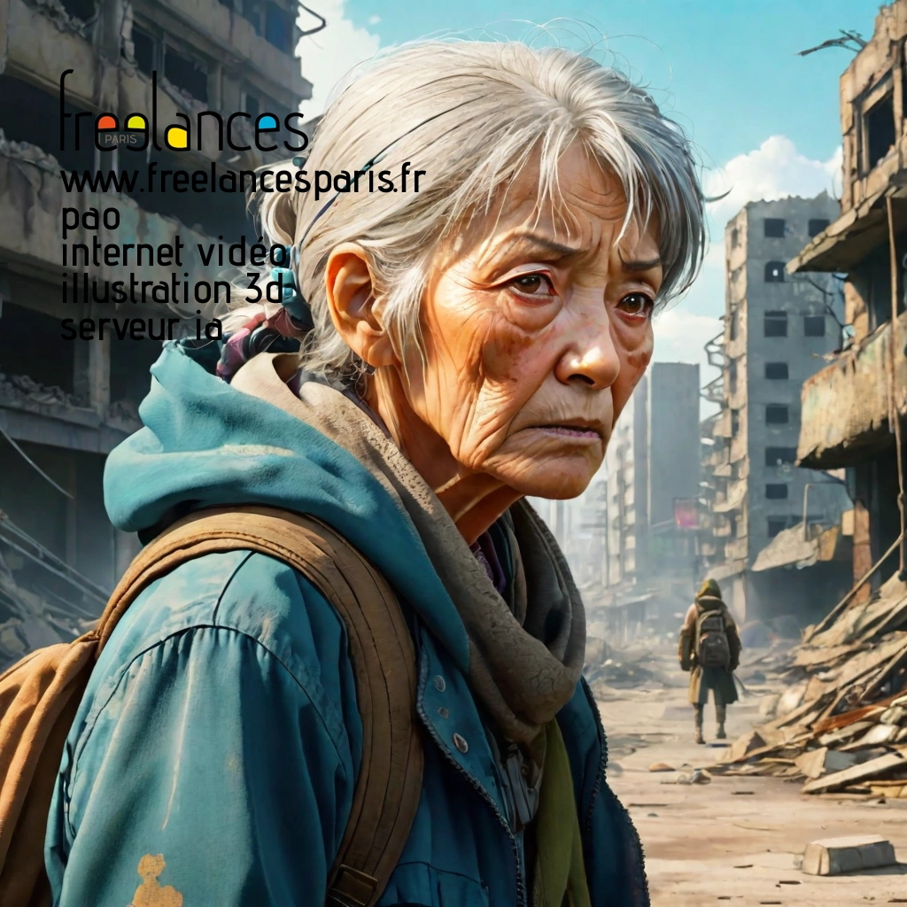 Pao mise en page internet vidéo illustration 3d serveur IA générative AI freelance paris studio de création magazines PSTY2WB0